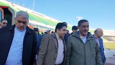 بازدید قائم‌پناه معاون اجرایی رییس‌جمهور از روند بازسازی ورزشگاه آزادی