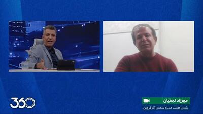 صحبتهای رئیس هیات مدیره شمس‌آذر درباره تعقیب داوران توسط لیدرهای این تیم