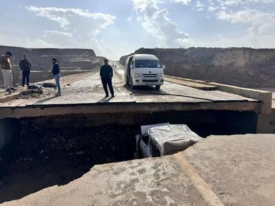  سقوط پراید باری به شکاف پل سی‌میلی مسجدسلیمان؛ دو کشته و مصدوم بر جای گذاشت