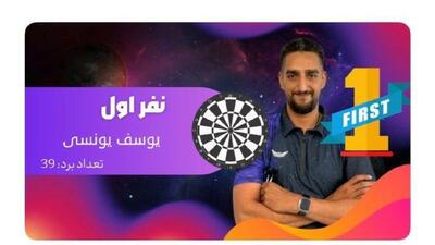 دارت‌بازان تهرانی درخشیدند؛ قهرمانی یوسف یونسی