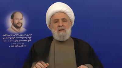  نعیم قاسم: خلع سلاح یک پروژه اسرائیلی-آمریکایی است