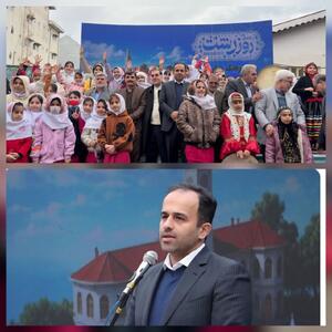  با حضور رئیس، اعضای شورای اسلامی شهر و شهردار رشت : زنگ رشت در دبستان نبوت و مهر به صدا درآمد