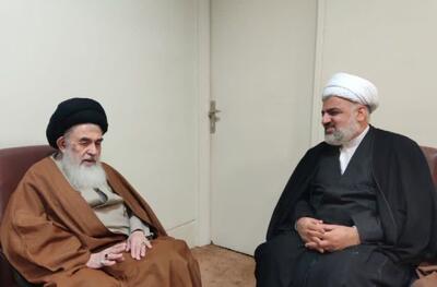  دیدار مدیرکل تبلیغات اسلامی فارس با آیت‌ الله دستغیب