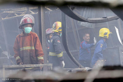 مرگ ۱۶ نفر در آتش‌سوزی خانه سالمندان در اندونزی