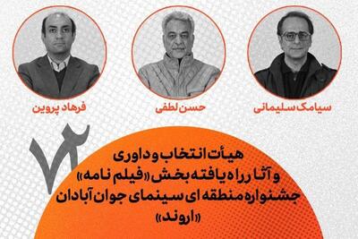  هیئت انتخاب و داوری و آثار راه‌یافته بخش فیلم‌نامه جشنواره «اروند» معرفی شدند