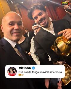 ذوق ویتینیا از ملاقات با اینیستا: بزرگ‌ترین الگوی من / عکس - پارس فوتبال