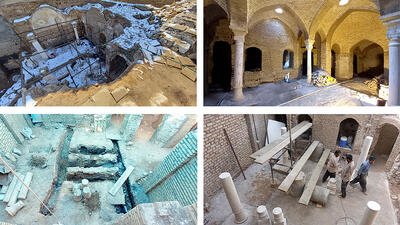 بازسازی «حمام تاریخی خان» قم پس از تخریب