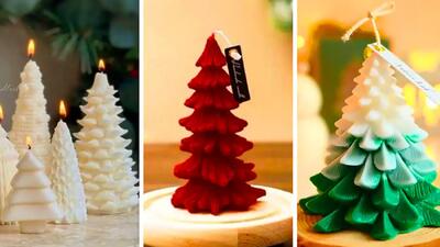  تزئینات کریسمس با شمع: 15 مدل شمع فانتزی کاج برای خلق فضایی دلنشین