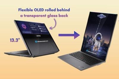  لنوو در CES 2026 از لپ‌تاپ رول‌شونده شفاف رونمایی می‌کند