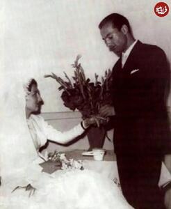 دکتر شریعتی و پوران شریعت‌رضوی در روز عروسی‌شان