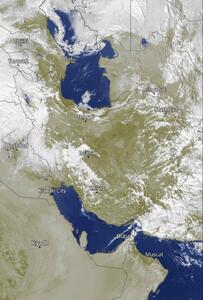وضعیت فعلی آسمان‌کشور براساس تصاویر ماهواره‌ای