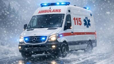  انجام مأموریت ۳ ساعته اورژانس ۱۱۵ کردستان برای انتقال ایمن مادر باردار در شرایط برفی