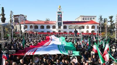  اجتماع بزرگ حماسه آفرینان هشتم دی در رشت