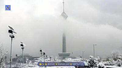 فیلم | بارش سنگین برف در شمال تهران