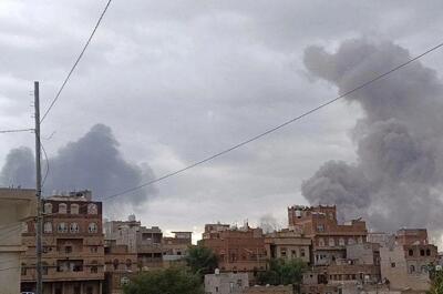 خسارات بر جای مانده از حمله هوایی عربستان به جنوب یمن