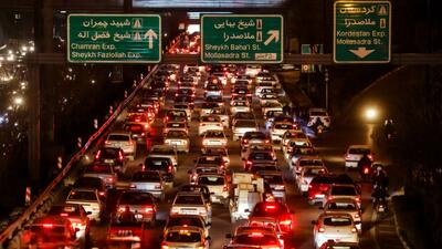 ترافیک سنگین در تهران