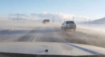 کولاک شدید در جاده‌های چهارمحال‌وبختیاری