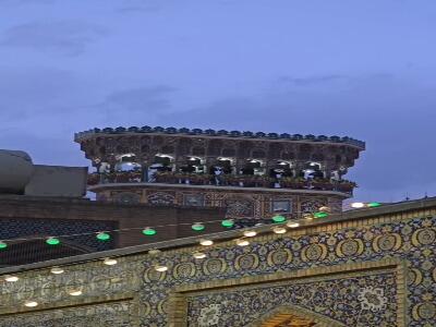  نقاره زنی شب میلاد امام جواد(ع) در حرم مطهر رضوی