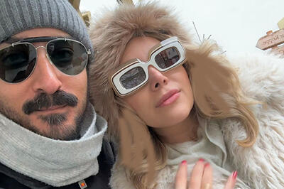  تعطیلات زمستانی رضا قوچان‌نژاد و سروین بیات در اتریش