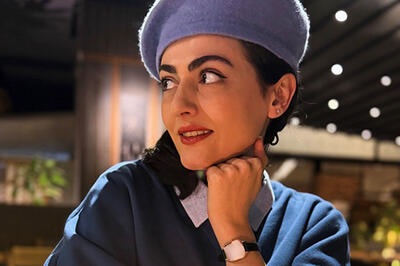  جشن تولد خاصِ خانم بازیگر در فضایی کریسمسی