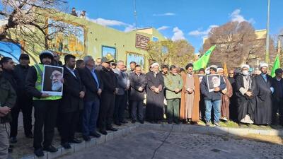  تجمع گرامیداشت حماسه ۹ دی در قزوین برگزارشد 