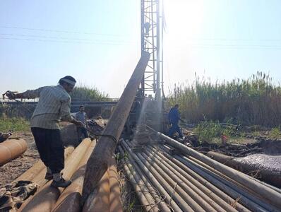  حفر یک حلقه چاه عمیق به ظرفیت ۲۸ لیتر بر ثانیه در روستای جمال آباد لوشان شهرستان رودبار