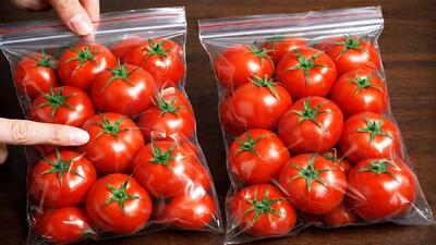  روش طبیعی برای نگهداری از گوجه فرنگی بدون له شدن و کپک زدن بدون فریز کردن / تا ۱ سال تازه میماند