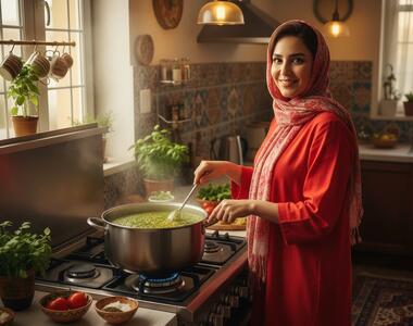  چگونه با یک تکه یخ، چربی اضافه خورش را فوری بگیریم؟
