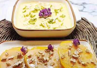  طرز تهیه دو دسر سالم و خوشمزه با کدو حلوایی !