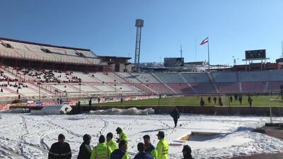 حال و هوای ورزشگاه یادگار امام در آستانه بازی تراکتور و ملوان