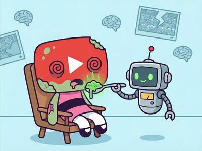 محتوای هوش مصنوعی ۲۱ درصد فید کاربران جدید یوتوب را شکل می‌دهد