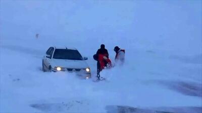  مسدود شدن 2 محور مواصلاتی استان زنجان به دلیل برف و کولاک