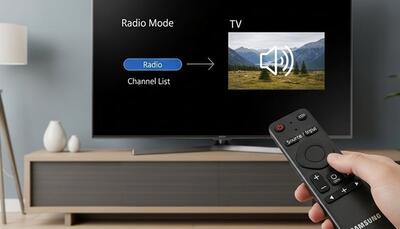 چگونه تلویزیون سامسونگ را از حالت رادیو خارج کنیم؟