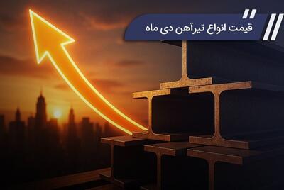  قیمت انواع تیرآهن دی ماه