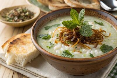  آموزش آشپزی / طرز تهیه اشکنه ماست مشهدی به روش سنتی و اصیل