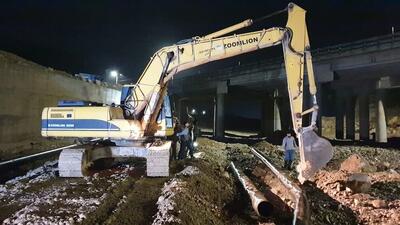  احیای خط اصلی آب‌رسانی شهر ایذه در عملیاتی ۱۸ ساعته