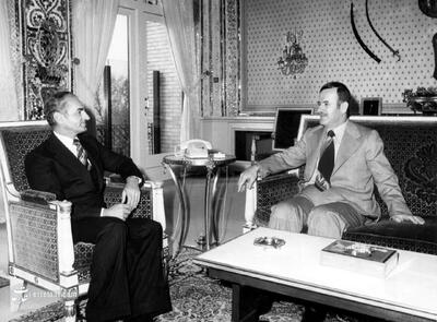  عکس‌/  سفر حافظ اسد به تهران و دیدار با فرح و محمدرضا پهلوی!