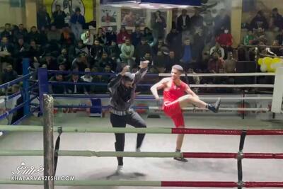 ویدیو| رینگ بوکس یا پیست رقص؟/ جشن پیروزی با موزیک محلی ایرانی