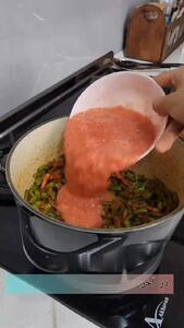 طرز تهیه لوبیا پلو فوری و خوشمزه بدون گوشت + فیلم