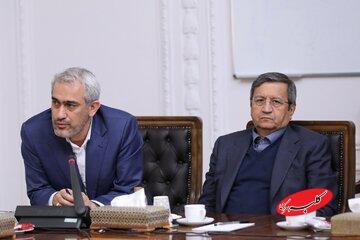  نخستین تصویر از همتی در کنار وزیر اقتصاد در نشست رئیس جمهور + عکس - کلبه سرگرمی