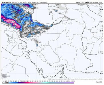 سامانه بارشی جدید برف و باران در راه ۲۰ استان کشور از روز پنجشنبه