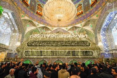 عکس/ ضریح امیرالمومنین گل‌آرایی شد