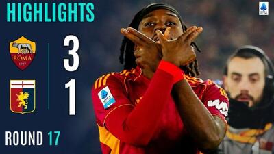 ویدیو| خلاصه بازی رم ۳ - جنوا ۱/ کار در نیم ساعت تمام شد - پارس فوتبال