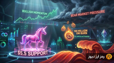 یونی‌سواپ زیر ذره‌بین؛ صعود ادامه دارد یا بازار نزولی، UNI را هم پایین می‌کشد؟