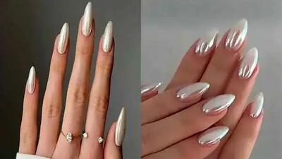  جدیدترین مدل‌ های ناخن کروم صدفی | دنیای زیبایی اختصاصی برای شما