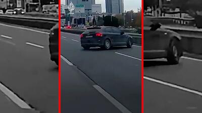  فیلم تصادف و آتش سوزی خودرو در استانبول