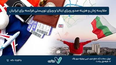  مقایسه زمان و هزینه صدور ویزای ایتالیا و ویزای توریستی فرانسه برای ایرانیان
