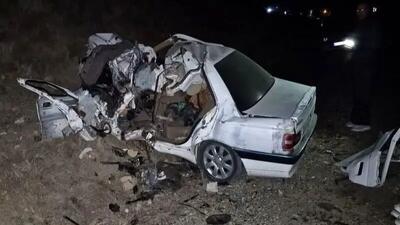 مرگ تلخ 4 مرد جوان در تصادف خیابان دماوند