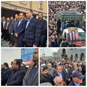 حضور مدیرعامل، هیئت‌ مدیره و کارکنان شرکت فولاد اکسین در مراسم تشییع مرحوم آیت الله شفیعی