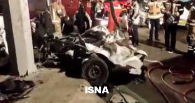 5 کشته و زخمی در تصادف هولناک خودرو 206 در دماوند - سلام نو